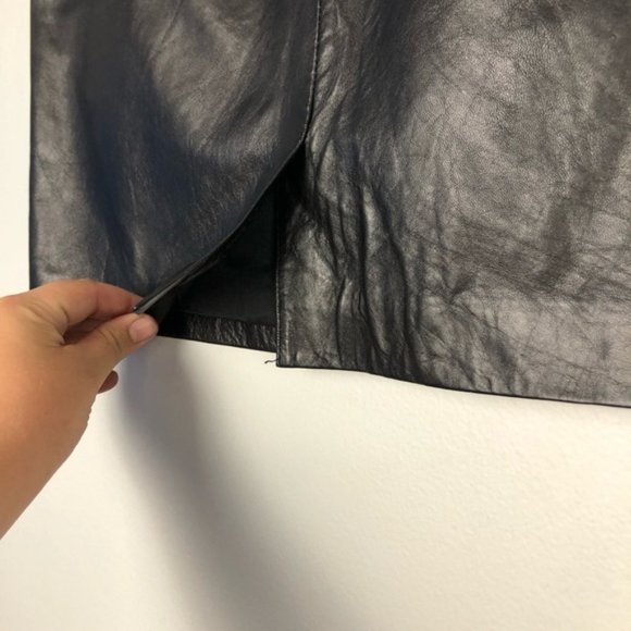 TRADITIONAL TRENDS Genuine Leather Pencil Skirt - Picture 10 of 13